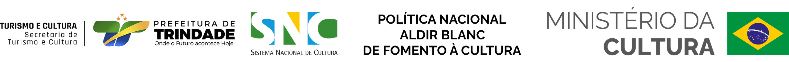 Régua institucional de apoiadores e realizadores